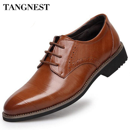 Men Fashion Split Leather Men Business Flats Casual Shoes