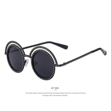 Women Luxury Brand Designer Round Sunglasses
