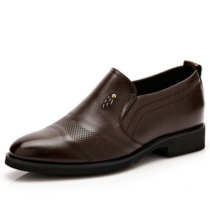 Men Oxford Flats Pu Leather Male's Elevator Shoes