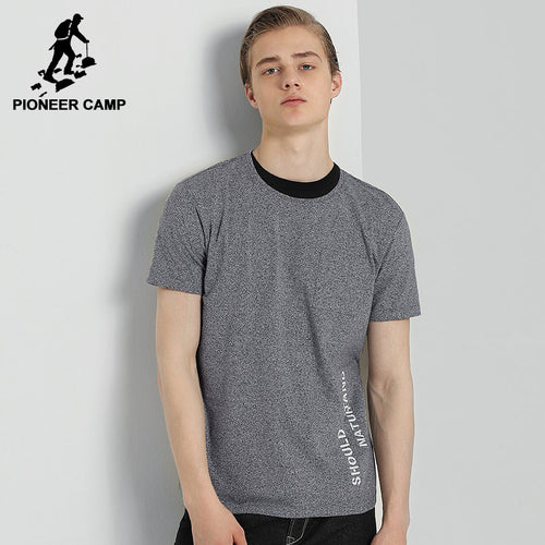 Men New short brand clothing fashion simple T-shirt