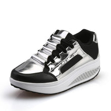 Women Silver Platform Shoes Woman Creepers Shoes