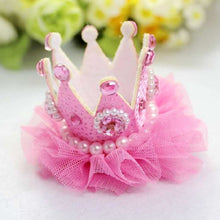 Girls Crown Pearl Princess Hair Clip