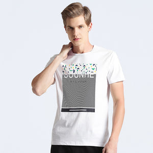 Men Camp hip hop brand clothing fashion printed short T-shirt