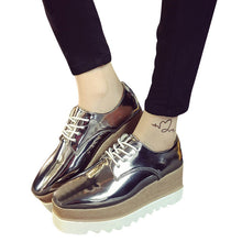 Woman Creepers Platform Casual Shoes Lace-Up Oxfords Spring Shoes