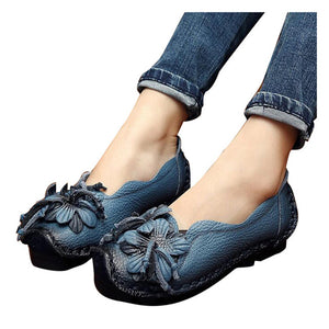Woman Loafers  Super Soft PU Leather Flats  Shoes