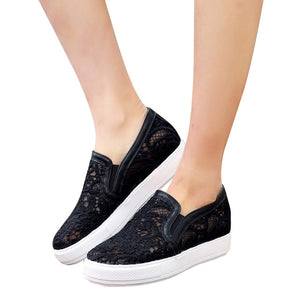 Women Casual  Loafers Platform Slip On Flats Shoes