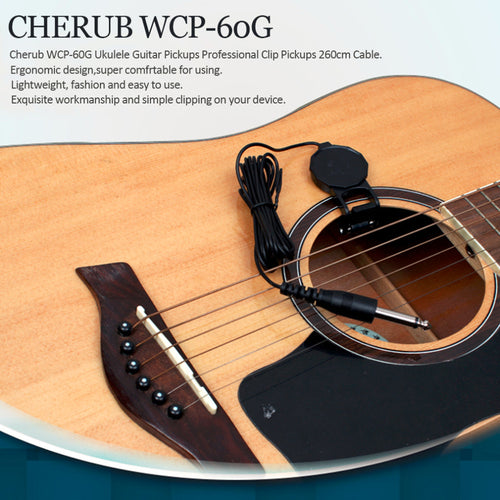 Guitar Ukulele Pickups Professional Clip Pickups 260cm Cable