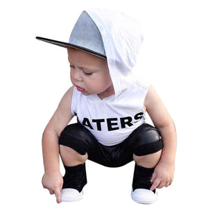 Boy clothes set summer Toddler Kids Baby Boys Hooded