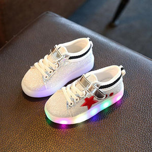 Kid Sneakers LED Luminous Casual Colorful Light Shoes