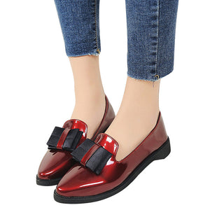 Woman Oxfords Bowtie Platform Shoes