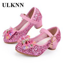 Girl Bowtie Candy Color Hight Heels Slip on Party Dance Sandals