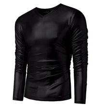 Men Gold Silver Halloween Fancy Party Shiny Slim Fit T-Shirts