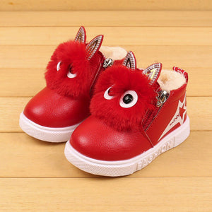 Children Soft Velvet Sneakers Children's Autumn Toddler Ankle Felt Boots