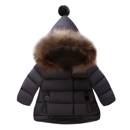 Girl & Boy Winter Jacket Kids Warm Outerwear Plus cotton Jacket