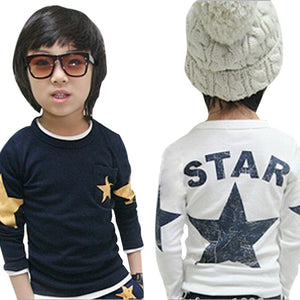 Boy Fashion Toddler Baby Star Pattern Printed Shirts