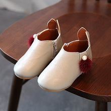 Baby Girls Cute Rabbit Ears Ball Sneaker Boots