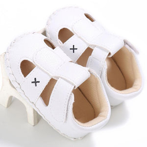 Boy & Girl Promotion Solid Patent Buckle Cotton Walkers Shoes