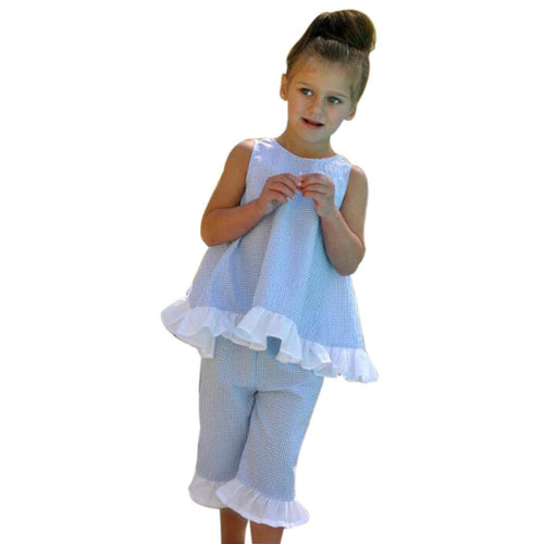 Girl Cute Bow Vest Tops + Shorts Pants Clothes puff Sleeves Outfits Set