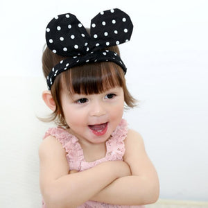 Baby Big Bow Dot Pattern Girls Headband