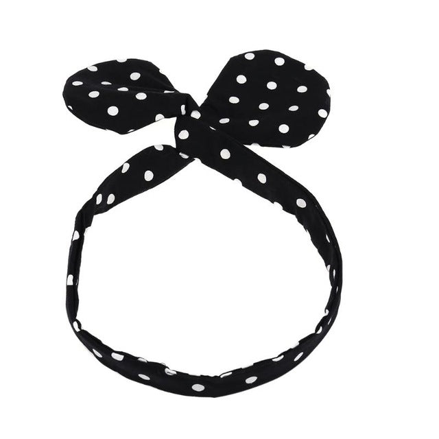 Baby Big Bow Dot Pattern Girls Headband