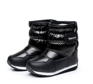 Girl & Boy mid-calf bungee lacing snow boots