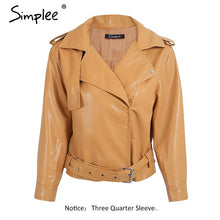 Women Off shoulder faux leather jacket
