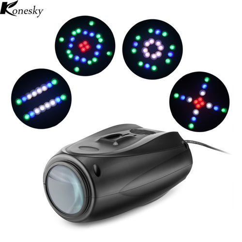 Portable Music Auto/Sound Active 64 LEDs RGBW Lights Laser