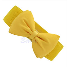 Women Lady 1 PCS Sweet Bowknot Elastic Bow Belt