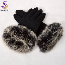 Women Wool Autumn Winter Luxury Cashmere Gloves
