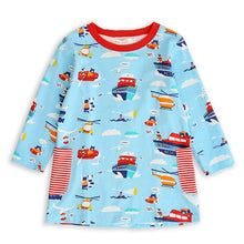 Girl Princess Full Casual Dresses Cute Pattern Dress