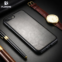[Retro Crazy Horse Style] FLOVEME Leather Phone Bag Cases For iPhone 7 Cover For iPhone 6s 6 Plus X XS Max XR Precise Hole Case