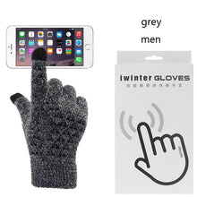 Men Male Winter Warm Fleece Lined Thermal Knitted Gloves
