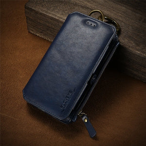FLOVEME Business Leather Wallet Phone Bag Cases For iPhone 6s 6 For iPhone X 8 7 6s Plus XS Max XR Case Cover For iPhone 5s 5 SE