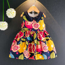 Girl Brand European Style Sleeveless Rose Florals Printing Dress