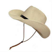 Men Wide Brim Hat Summer Beach Straw Cap