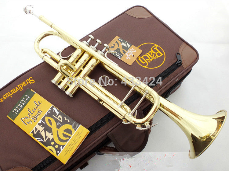 American Bach TR-600 Gold-Lacquer B flat Bb professional trumpet