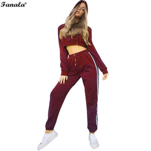 Women Tracksuit Sporting Suits Two Piece Set