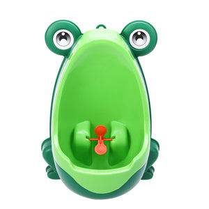 Boy Frog Shaped Boys Potty Training Urinal with Whirling Target