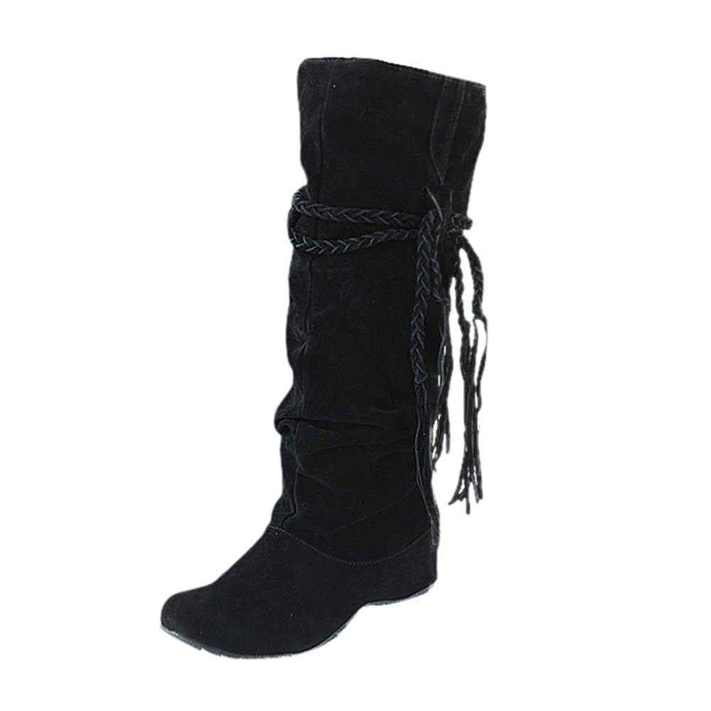 Women Heighten Platforms Thigh High Tessals Boots