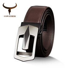 Men Automatic Vintage Male Belt Brand Ratchet Buckle Belts