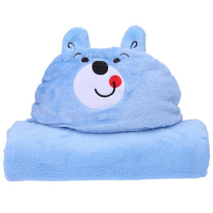 Baby Wrap Cartoon Animal Hooded Bath Towels