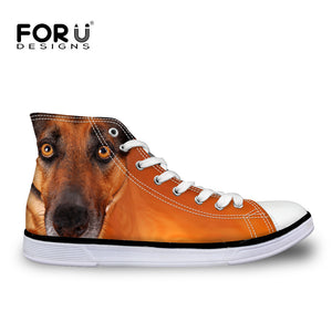 Men Fashion 3D Pet Dog Vulcanize Shoes