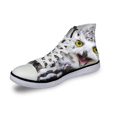 Men Fashion 3D Pet Dog Vulcanize Shoes