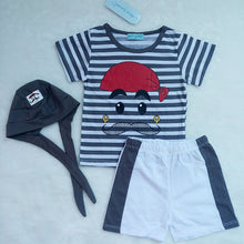 Boy Letter Set 3Pieces Hat T-Shirt Pants Summer Outfit For Toddler Vestidos