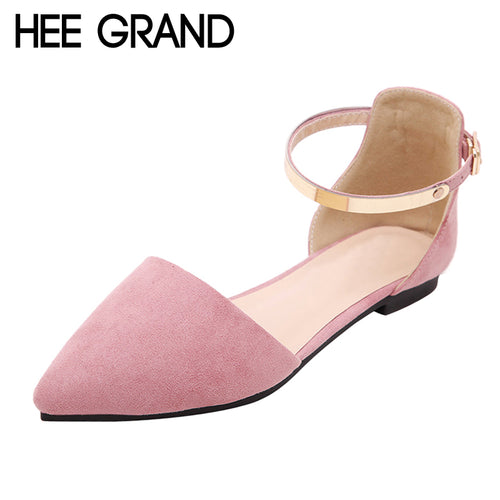 Woman Pointed Toe Ankle Strap Casual Autumn Elegant Shoes