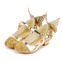 Girl Kids Glitter Butterfly Low Heel Children Shoes