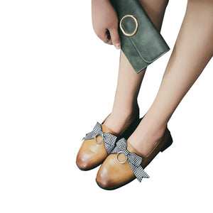 Women Spring Shoes Butterfly-knot Ring Decoration Causal Shoes