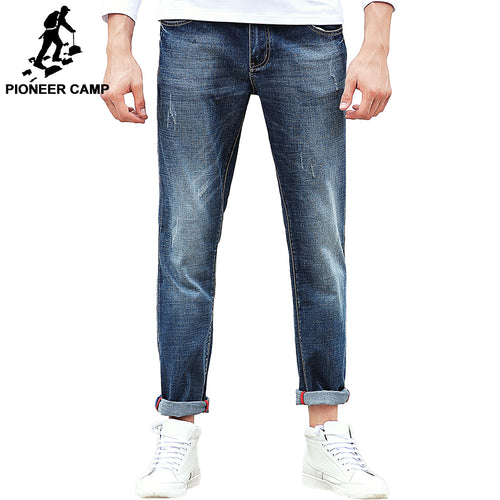 Men brand clothing high quality Slim male Casual Jeans