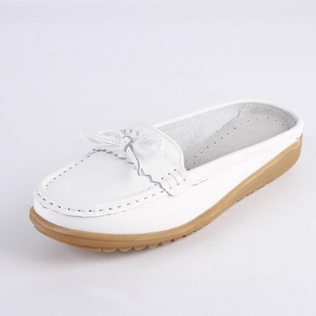Women PU Leather Loafers Casual Shoes