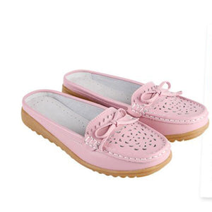 Women PU Leather Loafers Casual Shoes